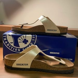 Birkenstock Gizeh Graceful Pearl White asst ge